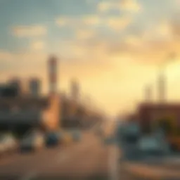 Overview of Al Quoz Industrial Area showcasing vibrant industrial landscape