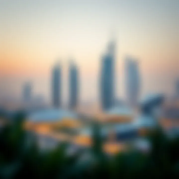 Dubai Landscape Featuring Condor Projects A landscape view of Dubai highlighting Condor Developers' projects