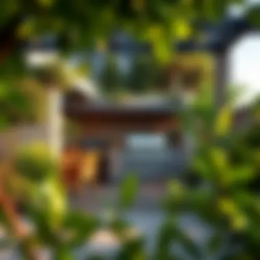 Landscaped Barbecue Area Enhancing Outdoor Aesthetics Beautifully landscaped barbecue area surrounded by greenery