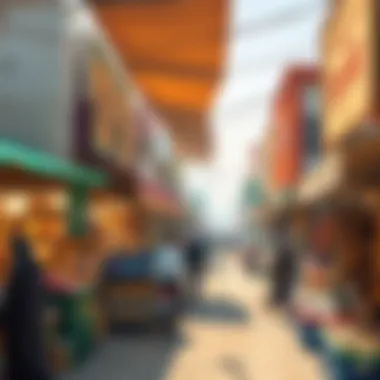 Vibrant Local Commerce in Daira A bustling market scene in Daira highlighting local commerce