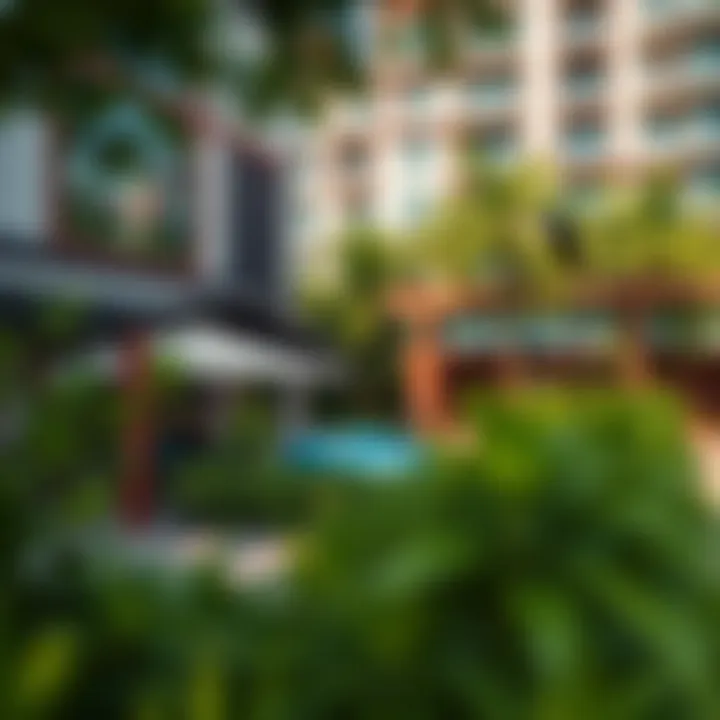 Community Amenities and Greenery Community amenities and lush greenery in Discovery Gardens