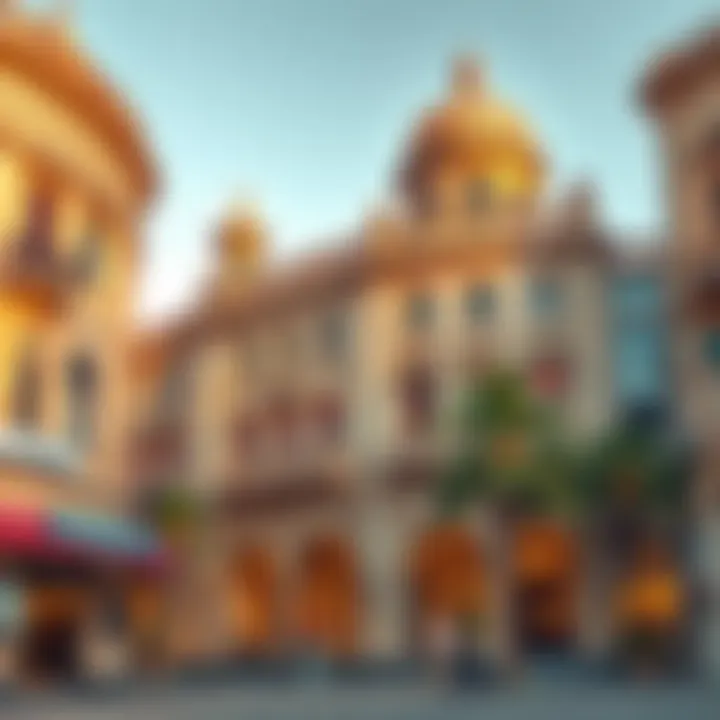 Historical Architecture Near Dubai Mall Historical architecture in the vicinity of Dubai Mall