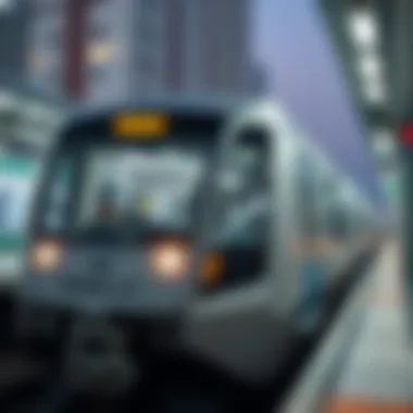 Dubai Metro: A Key Component of the Nol Card Experience Dubai Metro train in action