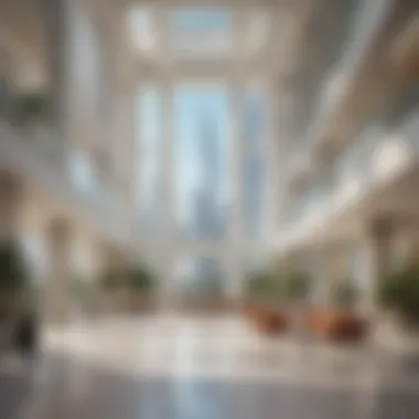 Modern Interior of Dubai National Insurance Building Interior design of the Dubai National Insurance Building highlighting modern office space