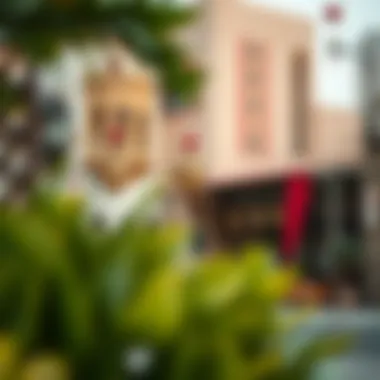 Traditional Ramadan Decorations in Dubai Traditional Ramadan decorations in a Dubai neighborhood