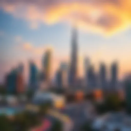 Iconic Skyline of Emaar Towers Iconic skyline of Emaar Towers