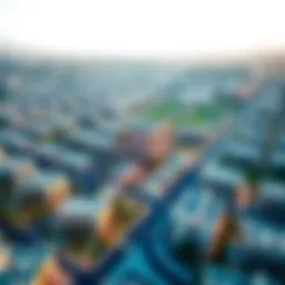 Aerial view of Emirates Islamic Mirdif showcasing residential and commercial properties