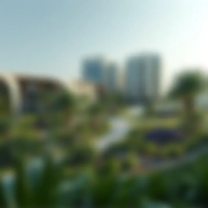 Innovative Landscape Architecture of Etihad Eco Residence Landscape design emphasizing green spaces and environmental harmony