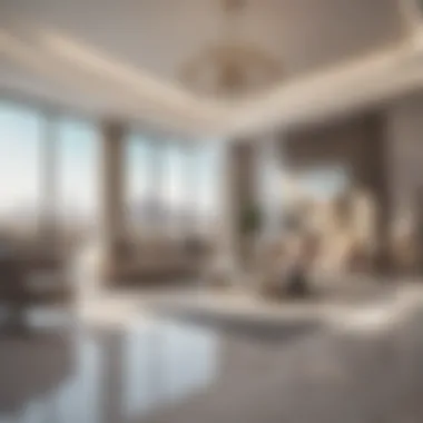 Innovative Luxury Interior Design Interior of a luxury property highlighting innovative design trends