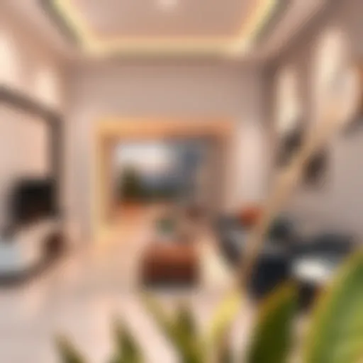 Contemporary studio living space in Al Quoz