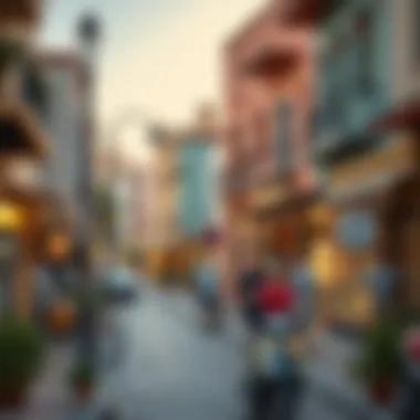 Vibrant neighborhood scene in Al Quoz