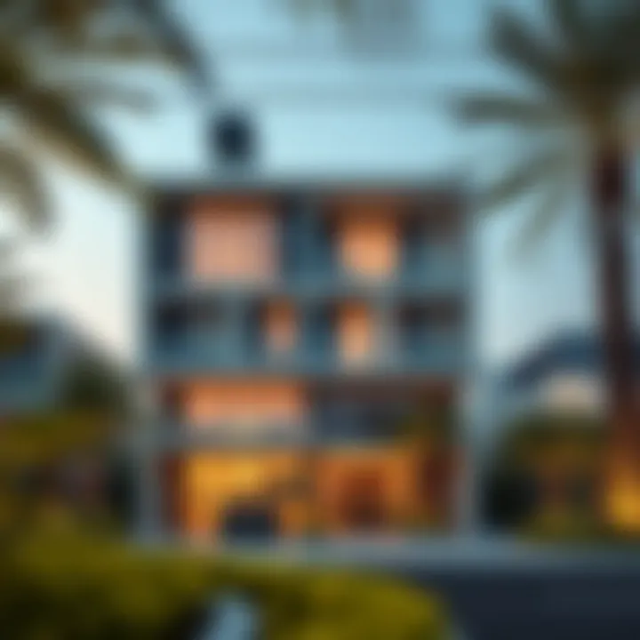 High-end residential property in Dubai with modern architecture