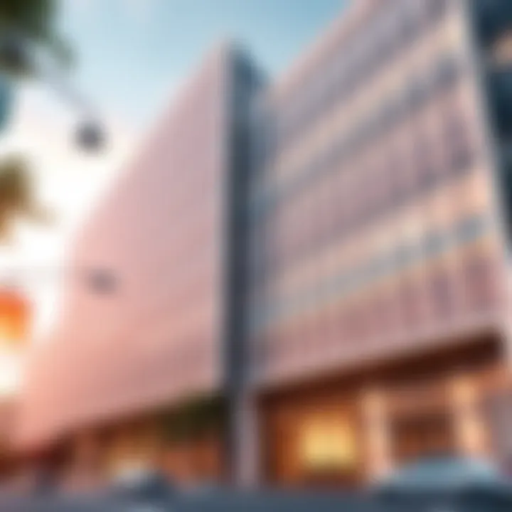 Modern Facade of 404 Bay Square Building 7 Facade of 404 Bay Square Building 7 showcasing modern architectural lines