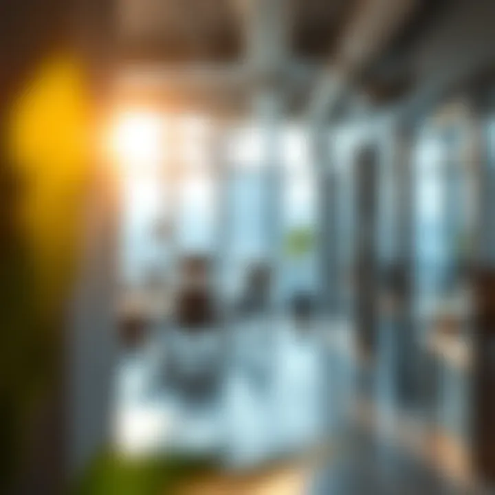 Bright Interior Workspace in 404 Bay Square Building 7 Interior view of a workspace in 404 Bay Square Building 7 with natural light