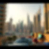 Dubai's Luxury Skyline Skyline of Dubai showcasing luxury properties