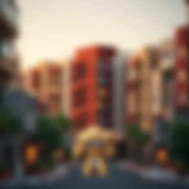 Vibrant Neighborhoods with Affordable Flats A vibrant neighborhood in Dubai showcasing affordable flats