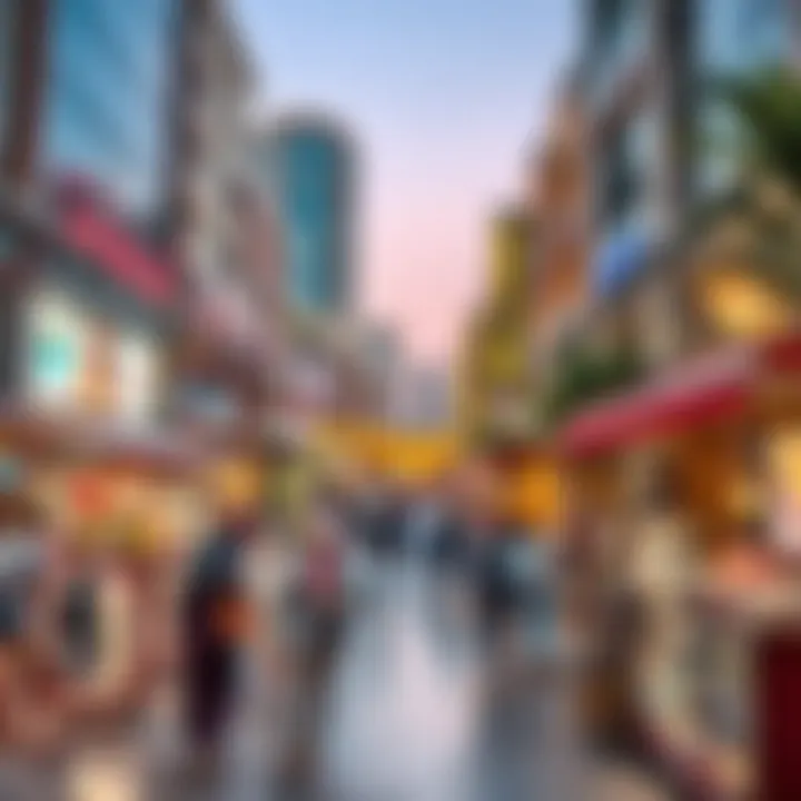 Vibrant Marketplace Experience in Dubai Vibrant marketplace bustling with shoppers