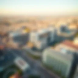 Aerial view of Al Ain Plaza showcasing its modern architecture