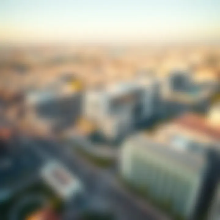 Aerial View of Al Ain Plaza Aerial view of Al Ain Plaza showcasing its modern architecture