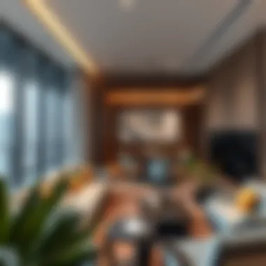 Luxurious Apartment Interiors in Al Barsha TECOM Luxurious apartment interiors in Al Barsha TECOM highlighting modern design.