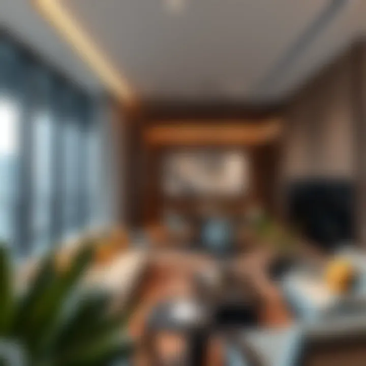 Luxurious Apartment Interiors in Al Barsha TECOM Luxurious apartment interiors in Al Barsha TECOM highlighting modern design.