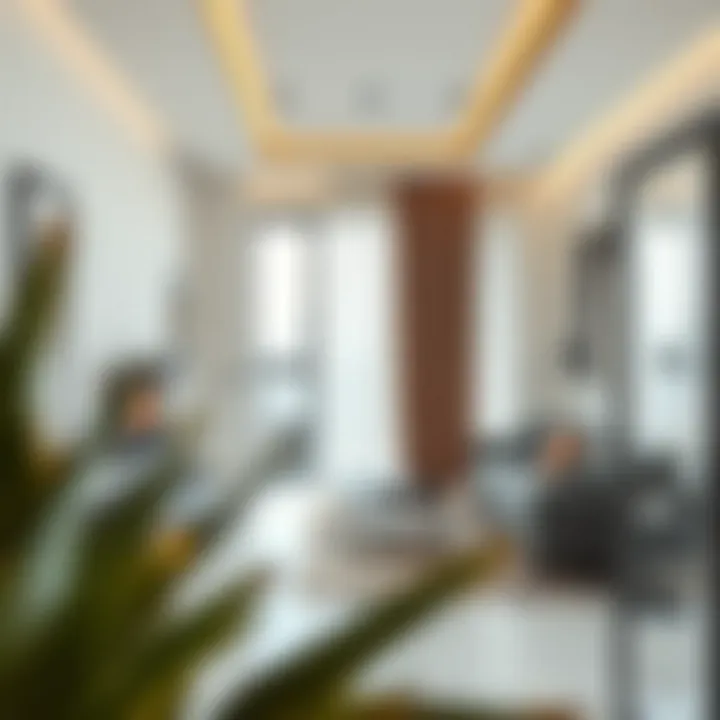 Residential Layout in Al Garhoud Interior layout of a residential unit in Al Garhoud Complex