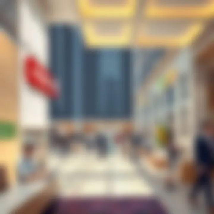 Commercial Activity at Al Karama Business Center Vibrant commercial activity within Al Karama Business Center illustrating business interactions