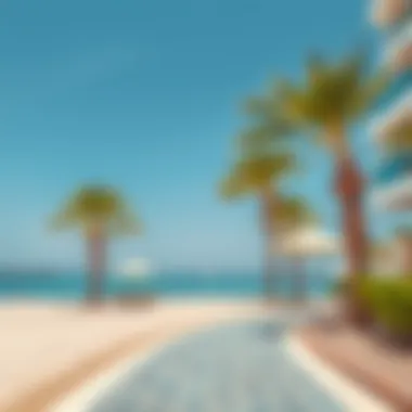 Serene Landscape of Al Muneera Beach Serene landscape of Al Muneera Beach with clear blue waters