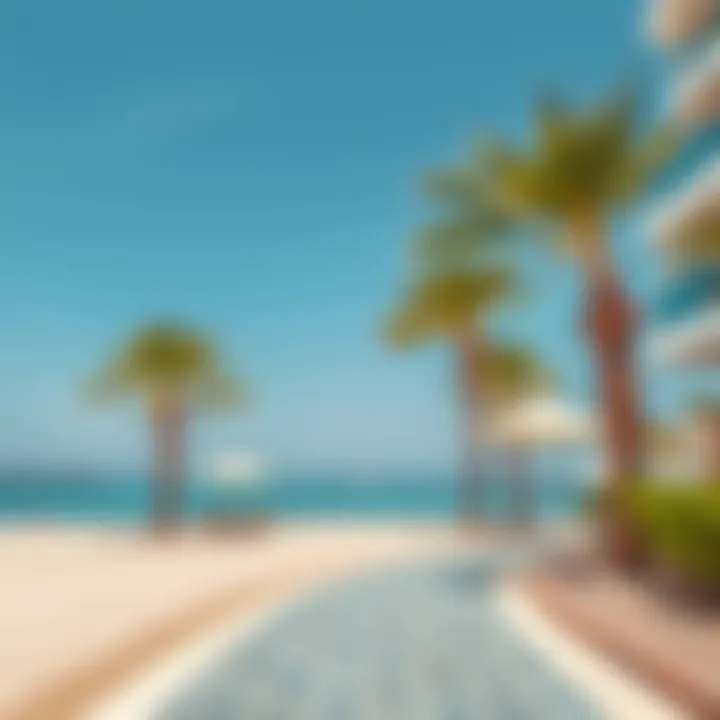 Serene Landscape of Al Muneera Beach Serene landscape of Al Muneera Beach with clear blue waters