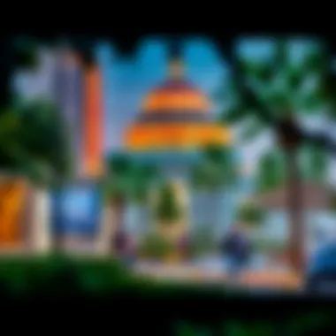 Vibrant community spaces surrounding Al Nahda Terminus