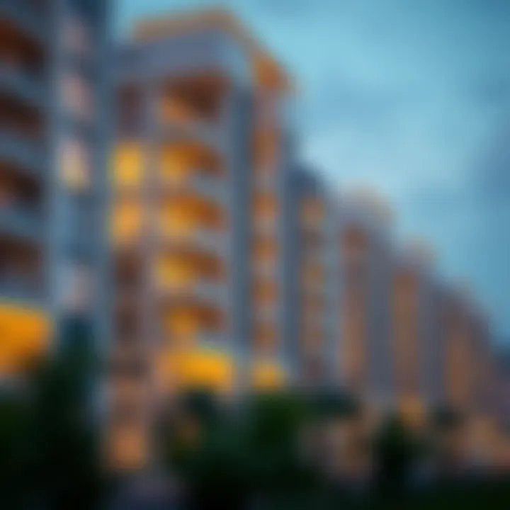 Stunning view of Al Narah Apartments showcasing modern architecture