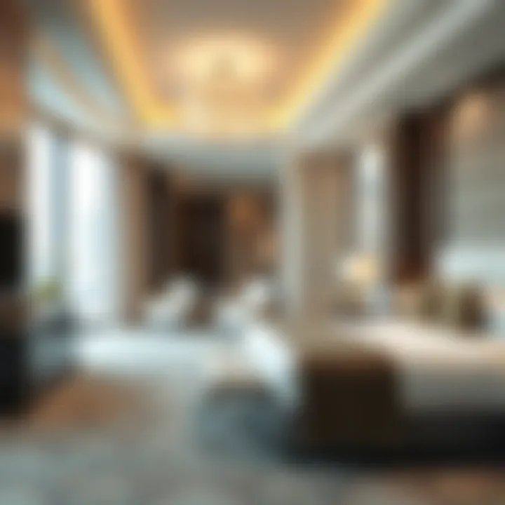 Comfort in Elegance at Al Satwa Hotel Luxurious guest room showcasing comfort and elegance