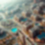 Aerial View of Al Waha in Ajman Aerial view of Al Waha showcasing residential developments