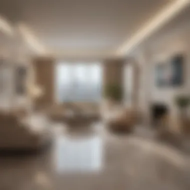 Interior Design of Al Ward Apartments Inside view of a well-designed apartment in the Al Ward Building