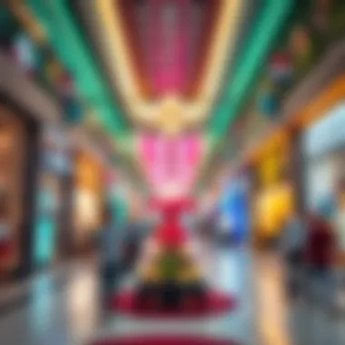 Interior shot capturing the vibrant atmosphere of the shopping area