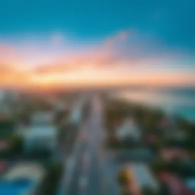 Aerial Perspective of Alaya Beach and Beyond Aerial view of Alaya Beach and its surrounding neighborhoods