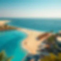 Scenic view of Almamzar Beach showcasing the azure waters and pristine sands