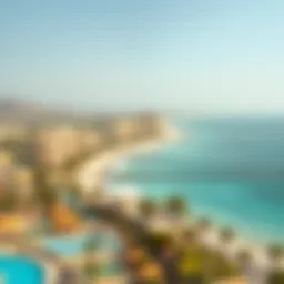 Stunning beachfront view of Amwaj community