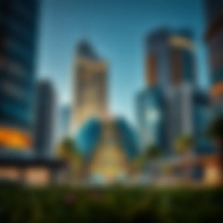 A modern architectural marvel in Abu Dhabi emphasizing sustainability