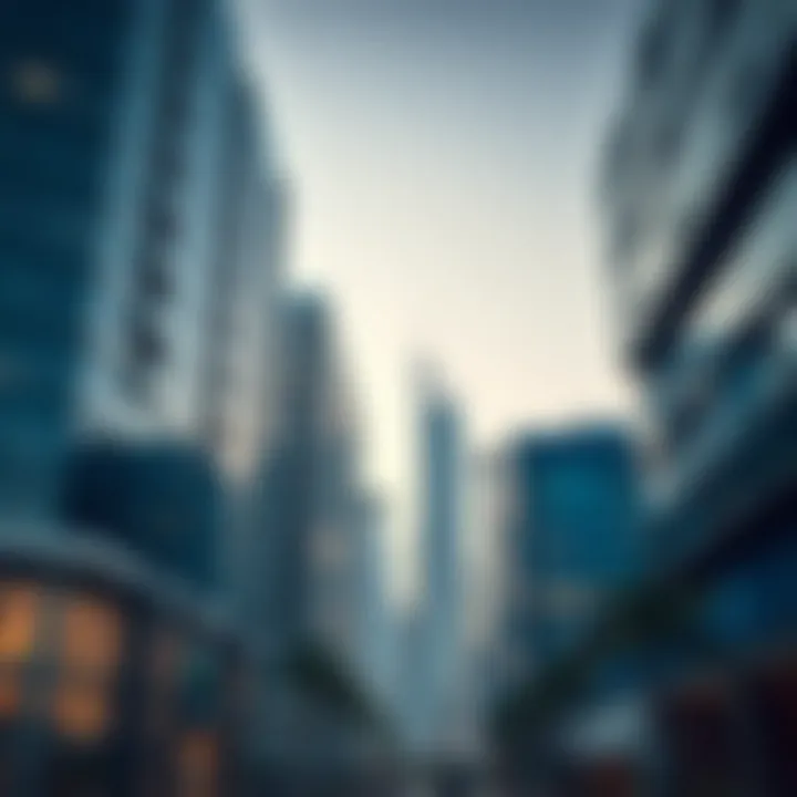 Architectural View of Gate Tower Architectural view of Gate Tower Sharjah Al Khan showcasing modern design