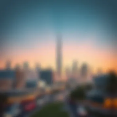 Sharjah Skyline Featuring Gate Tower The skyline of Sharjah featuring Gate Tower as a focal point