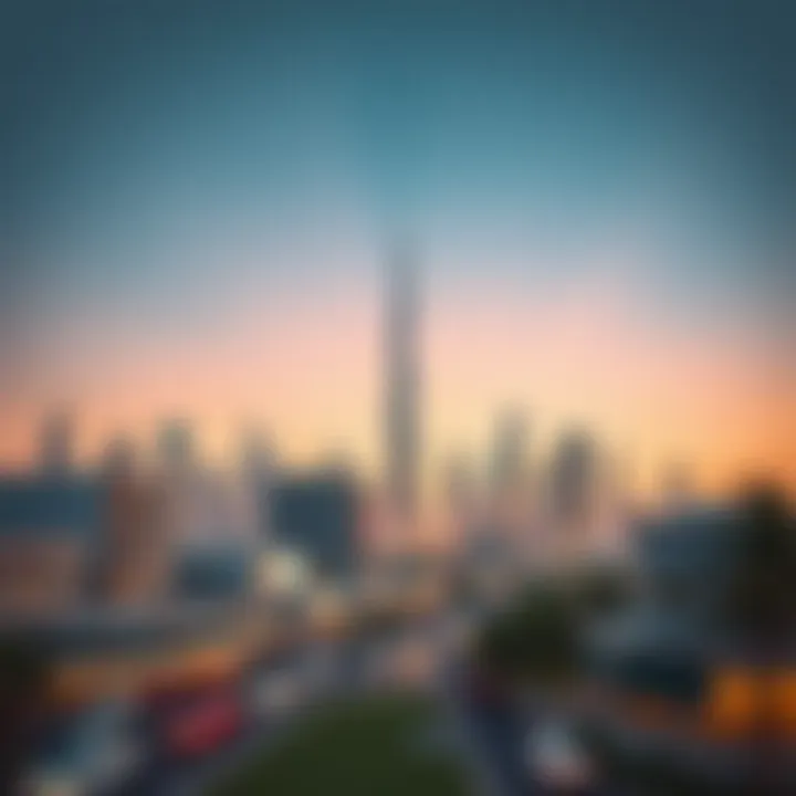 Sharjah Skyline Featuring Gate Tower The skyline of Sharjah featuring Gate Tower as a focal point