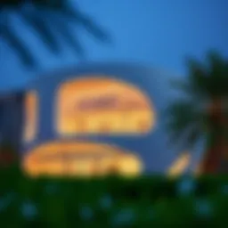 Exterior view showcasing the modern architecture of the Tamani Arts Building