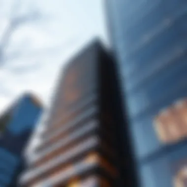 Facade Design of Art XVIII Tower Close-up of the innovative facade design of Art XVIII Tower