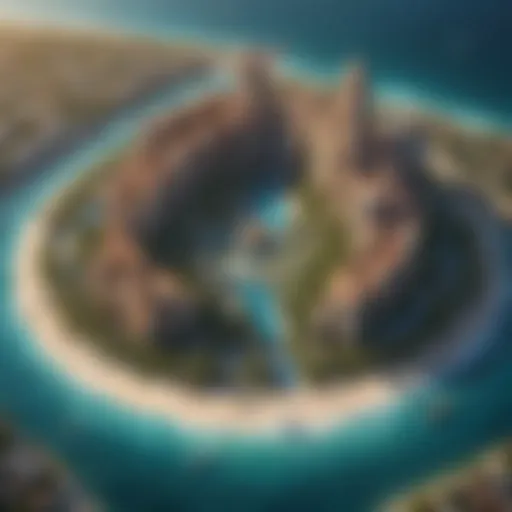 Aerial view of Atlantis The Royal showcasing its exquisite architecture and surrounding landscape.