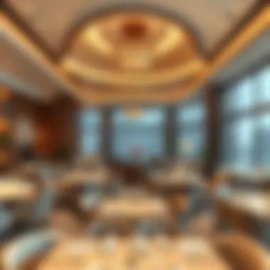 Elegant Dining Area with Culinary Excellence Elegant dining area featuring exquisite culinary offerings