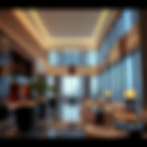 Luxurious Lobby at Avani Hotel Media City Luxurious lobby of Avani Hotel Media City showcasing modern design