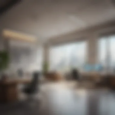 Contemporary Workspace at Azizi Office Interior workspace of Azizi Office with contemporary design and amenities
