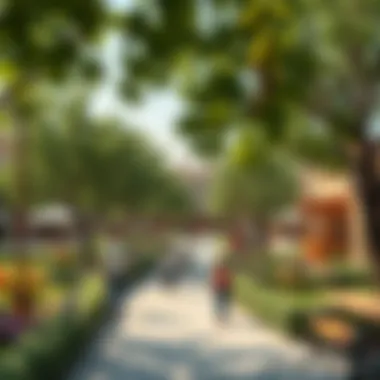 Community Park in بني ياس شرق Vibrant community park in بني ياس شرق filled with greenery and families