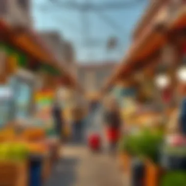 Local Market Experience in بني ياس شرق Local market in بني ياس شرق bustling with activity and local vendors